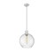 Z-Lite Margo 1 Light Pendant, Brushed Nickel And Clear Seedy 7501P14-BN - alternate 8